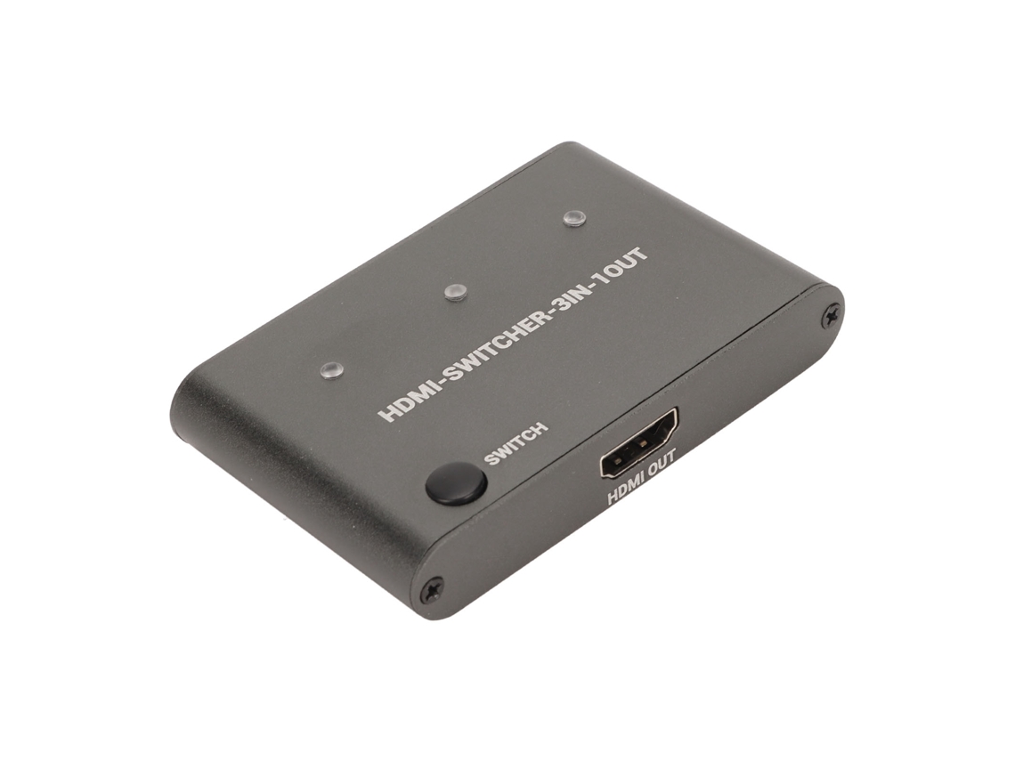 Conmutador De Interfaz Multimedia 4k Hd De 3 Entradas Y 1 Salida, Plug And Play, Convertidor Para Pc Y Teléfono Móvil.