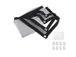 Pantalla De Proyector, 72 Pulgadas 16:9 Pvc Antirreflejo, Plegable Y Portátil Para Montaje En Pared