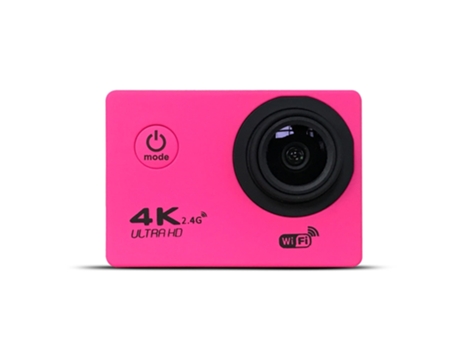 Action Cam SLOWMOOSE Ultra HD 4K 16 MP Wi-Fi Impermeable 2 Pulgadas (Rojo -Sin Control Remoto)