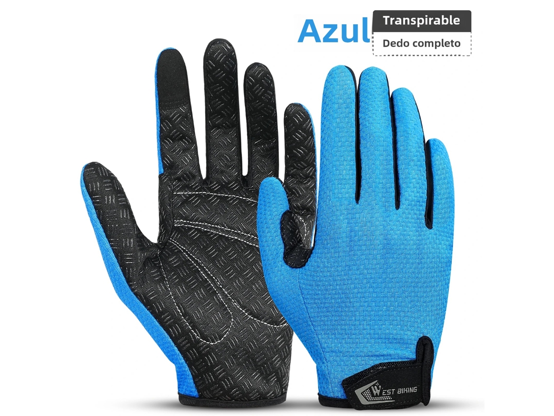 Luvas de Ciclismo ao ar livre MDUG compatíveis com telas sensíveis ao toque, com absorção de impacto e antiderrapantes