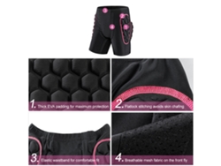 Braguitas Protectoras Para Mujer Para Caderas Y Glúteos Con Espuma Eva Para Esquí, Snowboard, Patinaje Y Equitación.