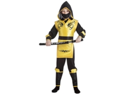 Disfraz de Niño DISFRAZZES Ninja Amarillo (Talla: 5 a 6 años)