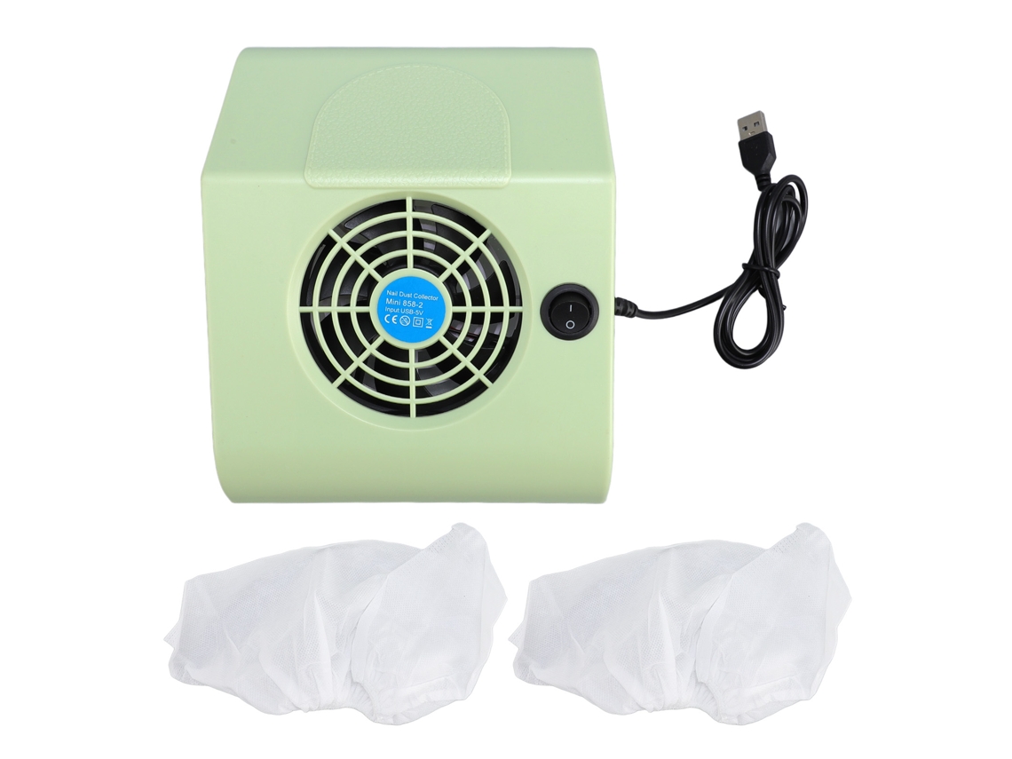 Colector De Polvo De Uñas De 40 W Con Usb, Alta Succión Y 2 Bolsas Recolectoras.