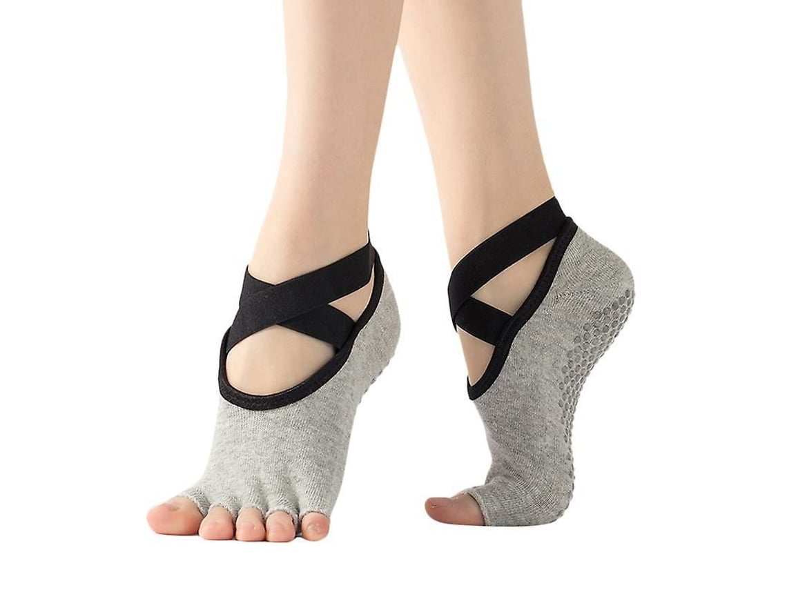 2026-calcetas De Yoga Antideslizantes Para Mujer Con Suela Antideslizante, Open Toes, Pilates, Ballet, Gimnasia, Danza