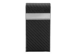 Estuche Metálico Delgado Hecho A Mano Para Cigarrillos, Impermeable Y A Prueba De Polvo, Para 20 Cigarrillos Delgados, Negro.