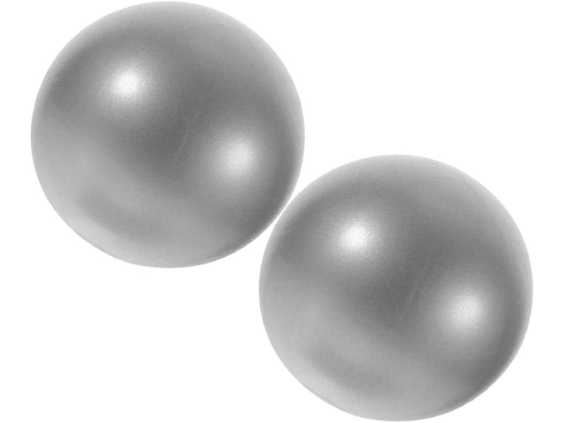 Pelota de yoga y pilates reutilizable de 2 piezas para ejercicio y estiramiento.