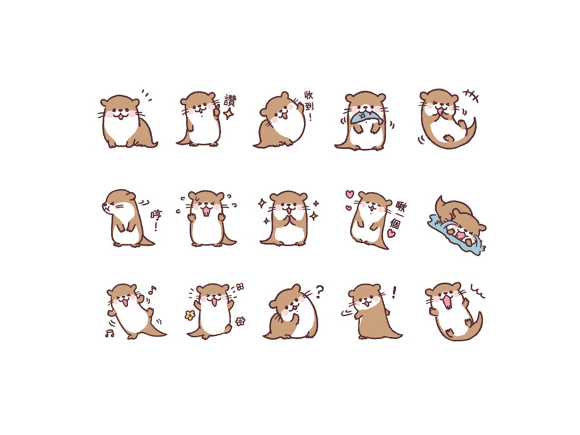 45 pegatinas de animales de dibujos animados para portátil, autoadhesivas, fáciles de quitar.