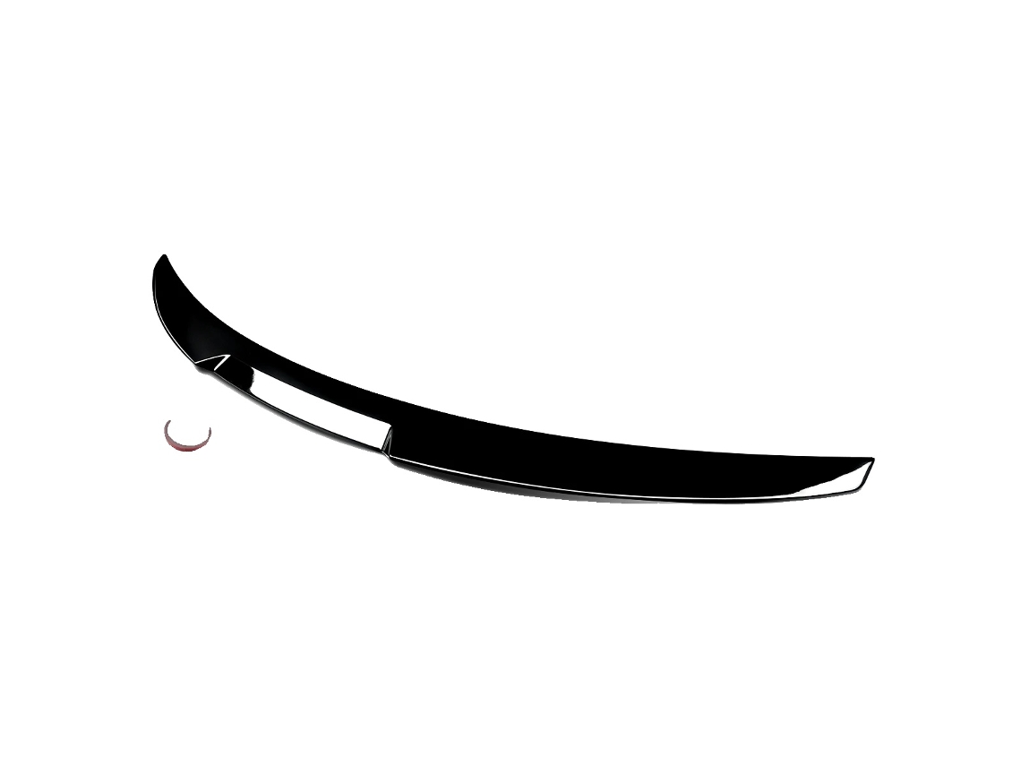 Alerón, diseño personalizado, construcción duradera, negro brillante OEM