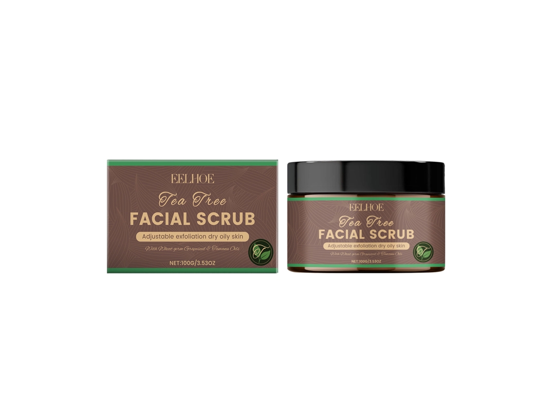 Gel exfoliante facial radiante de árbol de té