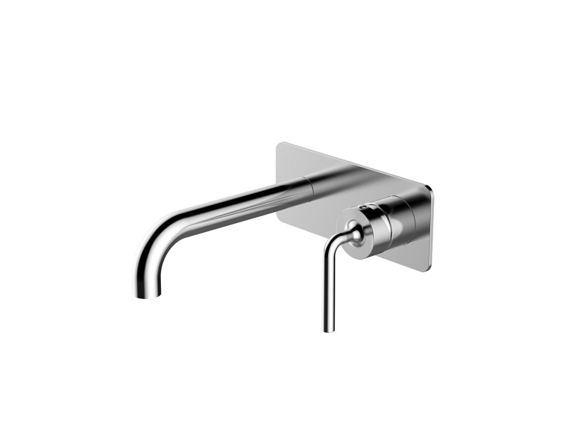 Grifo Mural Para Lavabo 202 De Latón Cromado, Colección Erymanthe