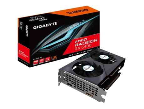 Tarjeta Gráfica GIGABYTE (Radeon RX 6400 Eagle 4G - 4 GB GDDR6)
