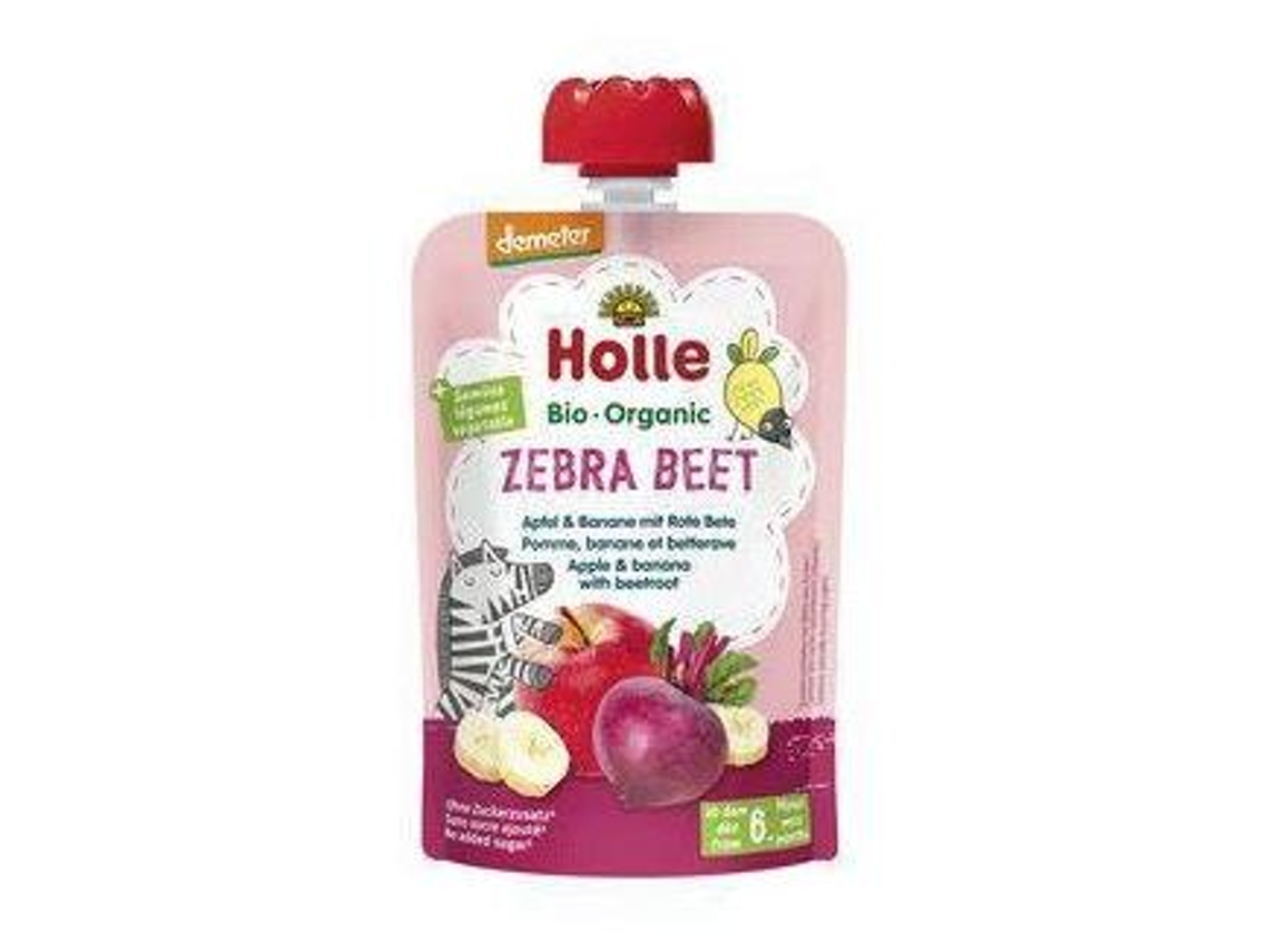 Potito De Manzana Plátano Con Remolacha 6 Meses 100 Gr Holle