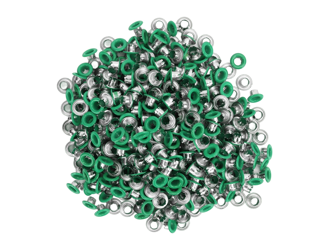 500 Botones A Presión Termoadhesivos Con Superficies Lisas Y Brillantes, De Color Verde, Para Costura Y Manualidades.