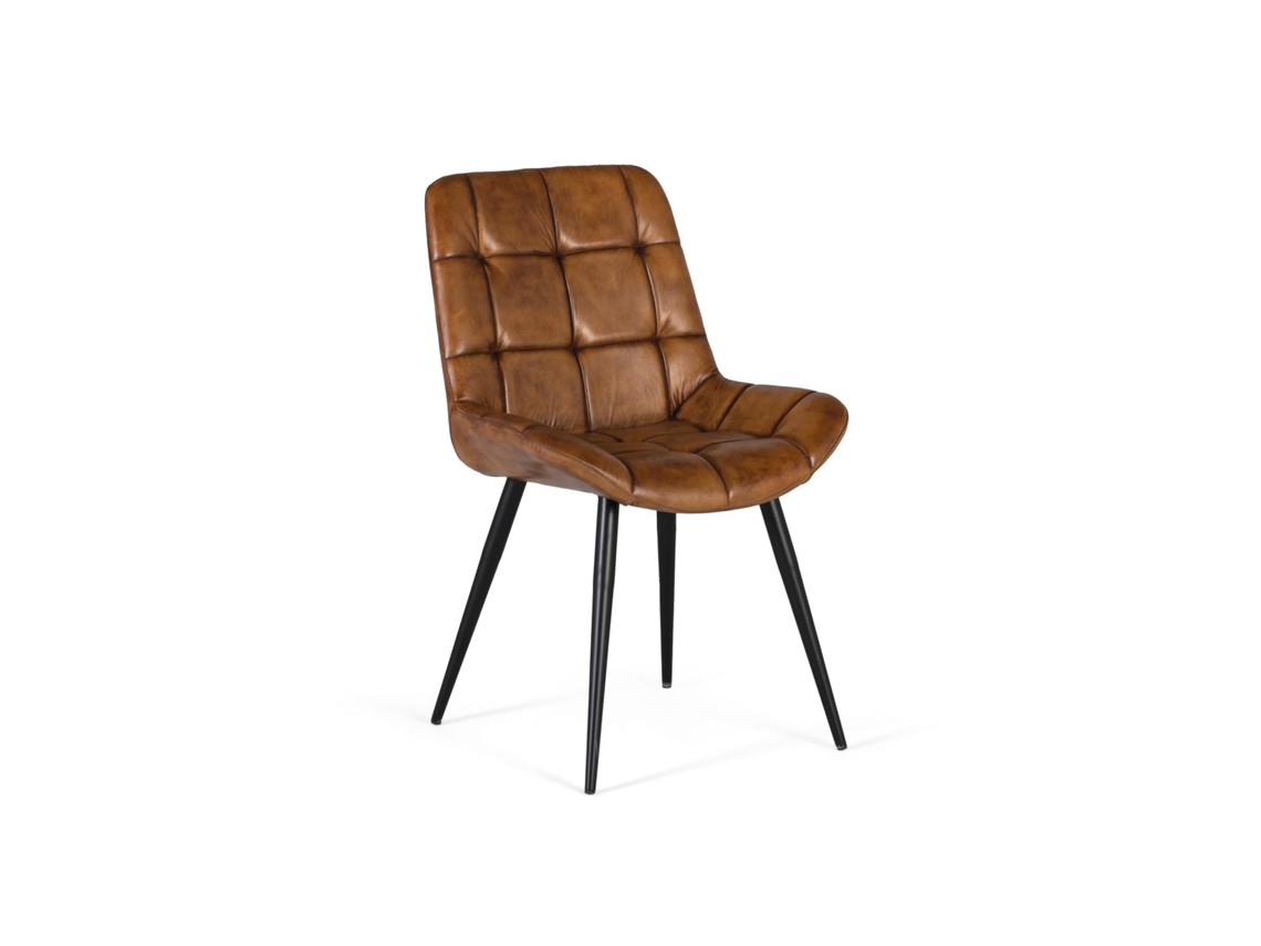 Silla de piel 83x50x63cm Giner Y Colomer