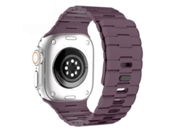 Correa magnética de silicona con un solo pasador y estampado de caballo para Apple Watch de 46/49/45/44 mm FWINL