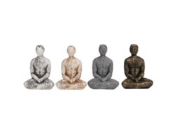 Mini Estatuas De Yoga Portátiles De Resina Sintética Para Decoración De Mesa Y Ambiente Zen.