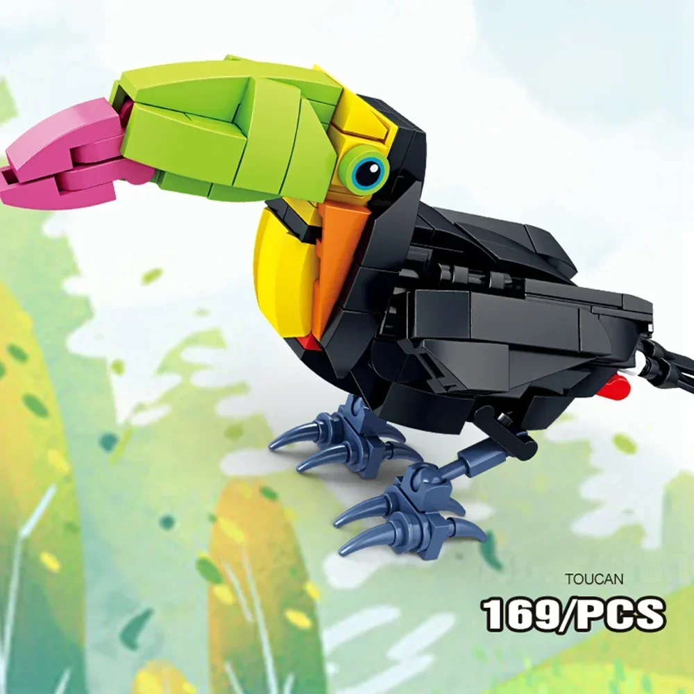 (cálao) Mini Bloques De Construcción, Se Pueden Usar Para Construir Exquisitos Modelos De Aves, Entrenamiento Cerebral, Decoración Del Hogar.