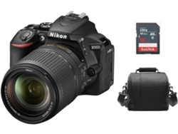 Kit Cámara Réflex NIKON D5600 KIT AF-S 18-140mm F3.5-5.6G ED VR DX + Bolsa + 16gb SD