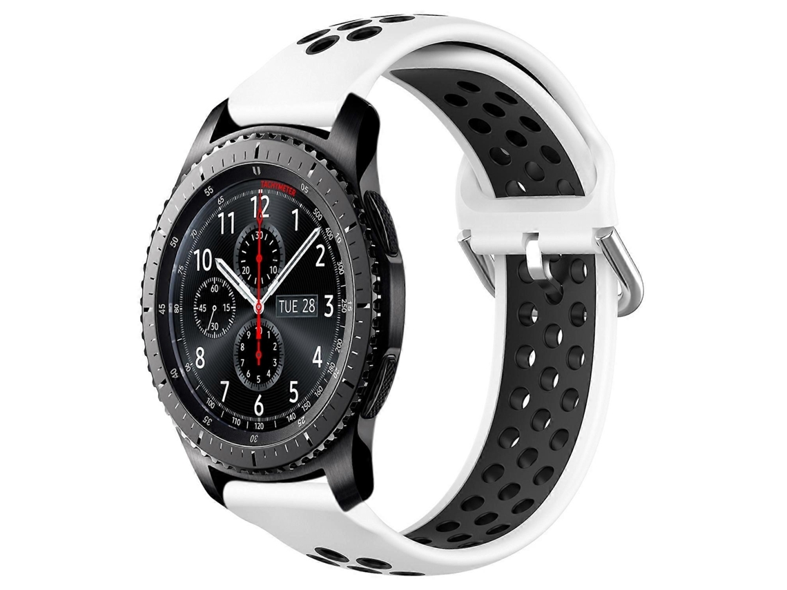 Correa deportiva de silicona perforada y transpirable de 22 mm para Samsung Gear S3 Frontier