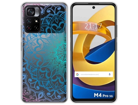 Carcasa Xiaomi POCO M4 Pro 5G TUMUNDOSMARTPHONE Dibujos Transparente Multicolor