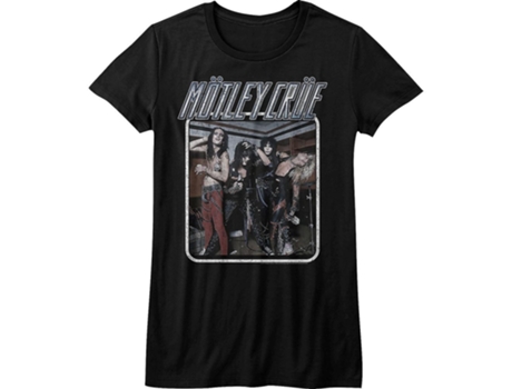 Camiseta ROCKINSTONE de Motley Crue con foto de grupo júnior (Algodón - XXXL)
