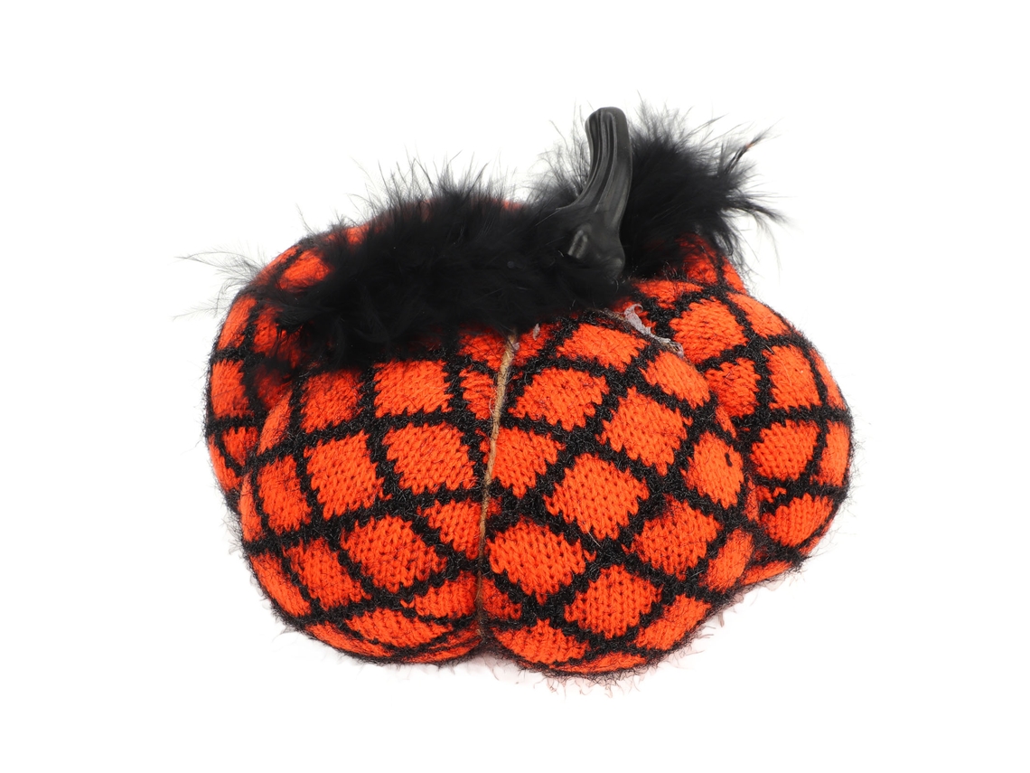 Calabaza Decorativa De Tela Suave De Poliéster Para Fiesta De Halloween - Gracias - Naranja