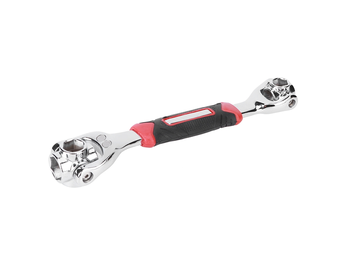 Llave De Vaso Giratoria 8 En 1, De Acero De Alto Carbono, Con Doble Extremo, De 12 A 19 Mm, Para Reparaciones Manuales.
