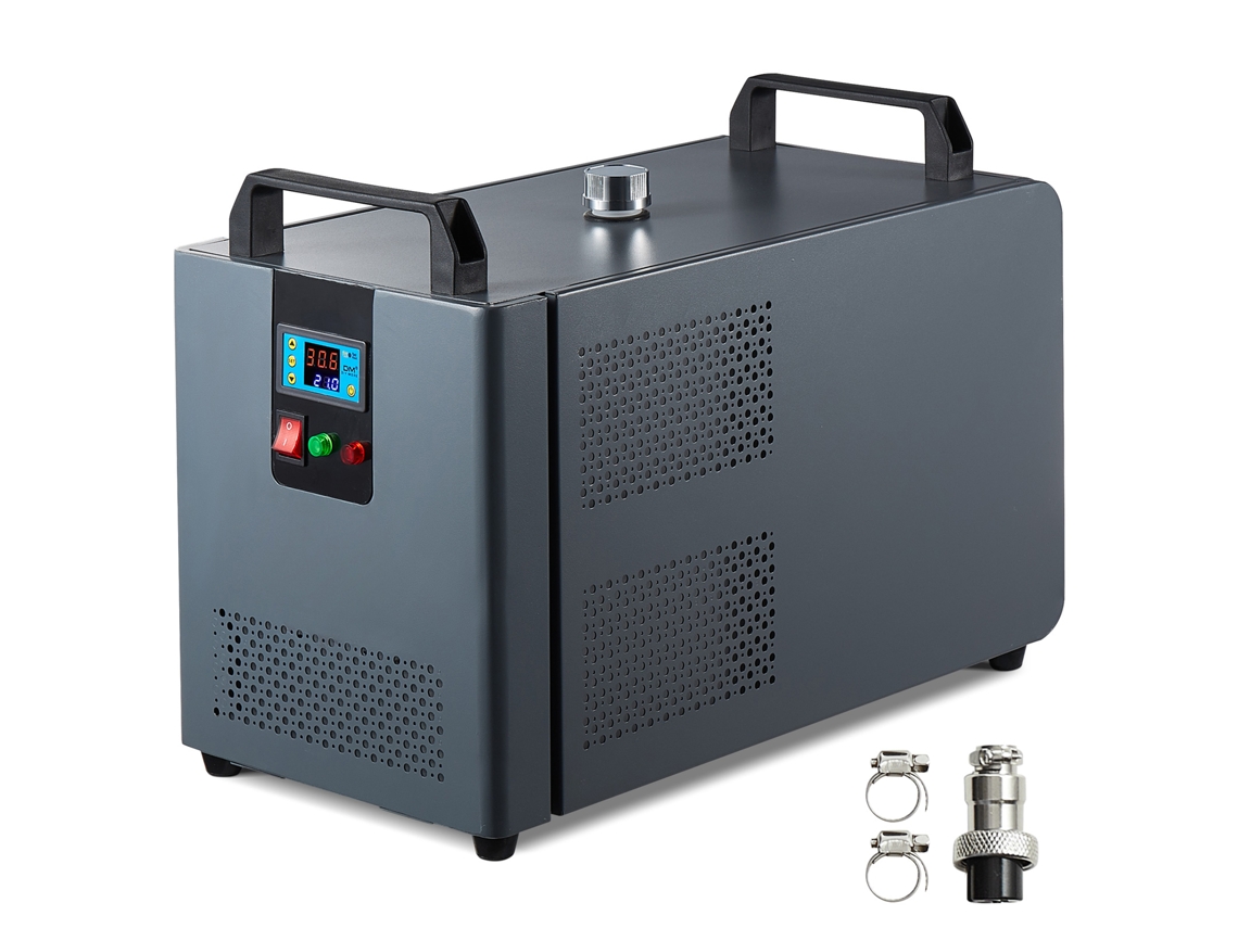 Enfriador de agua industrial Succebuy KH 6000 con compresor láser, 12 L, 7,2 L/min