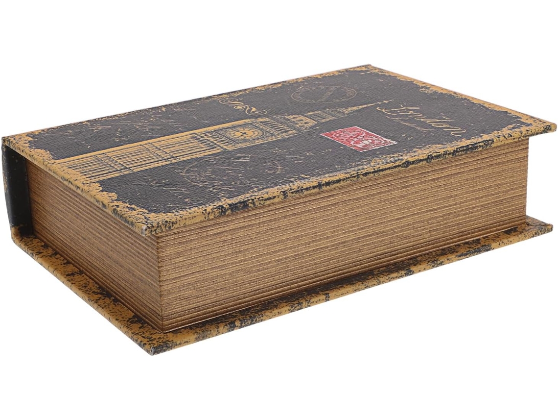 Almacenamiento Madera Estilo Retro Tamaño Grande 29 9 21 5 7 Forma Libro Oculta Joyas Objetos Pequeños