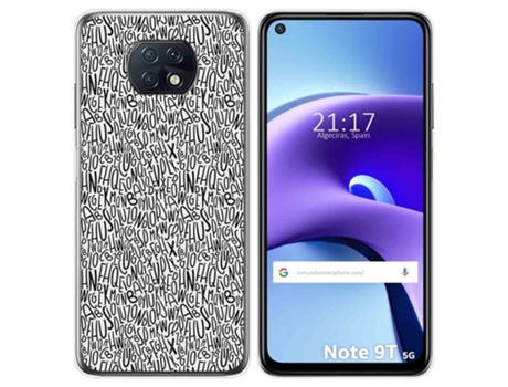 Carcasa Xiaomi Redmi Note 9T 5G TUMUNDOSMARTPHONE Dibujos Multicolor