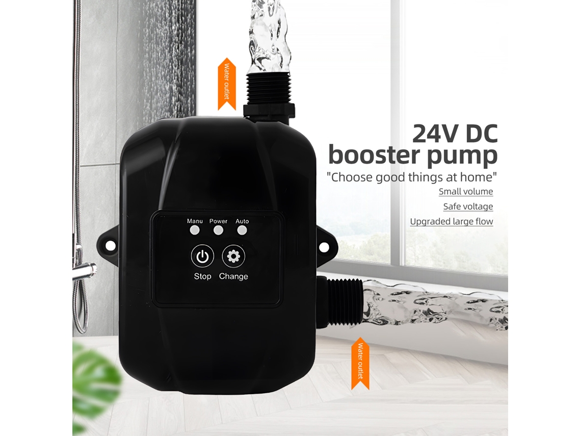 Bomba De Refuerzo De Presión De Agua Automática Silenciosa De 24 V Y 150 W Para Ducha, Cocina Y Jardín.