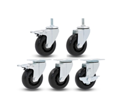 Rueda Goma 3 Pulgadas Freno Para Muebles Ideal Para Uso