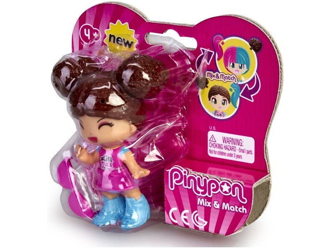 Muñeca FAMOSA Pinypon - Nuevo Aspecto Figuras Pelo Moreno Modelo 2