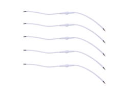 Conector LED impermeable de 4 pines, 22AWG, 5 pares, macho y hembra, para exteriores.