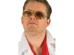 Gafas DISFRAZZES Rock And Roll Doradas