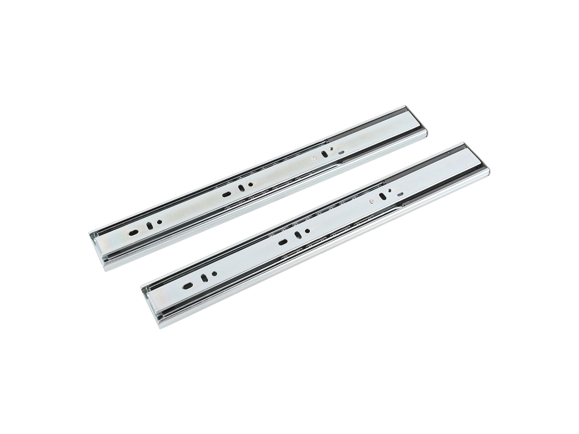 Guías para cajones de acero laminado en frío de 14 pulgadas, de montaje lateral, con amortiguación suave y silenciosa (sin marca).