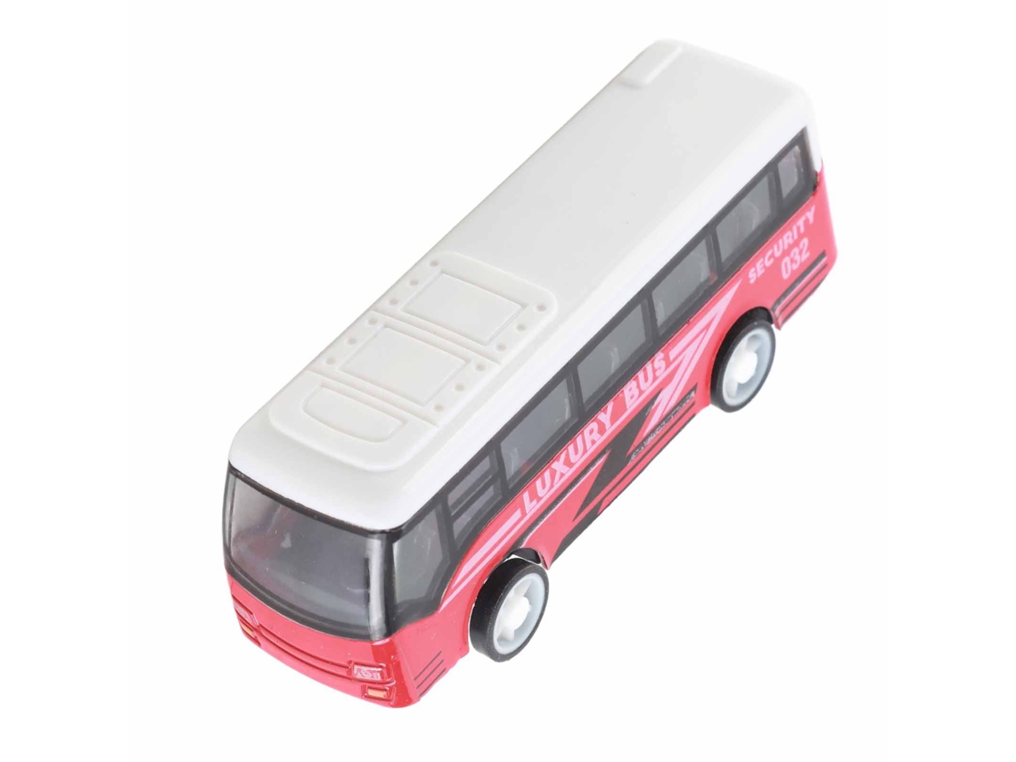 Estatua Interactiva De Autobús De Aleación Para Padres E Hijos, Escultura Coleccionable Roja.