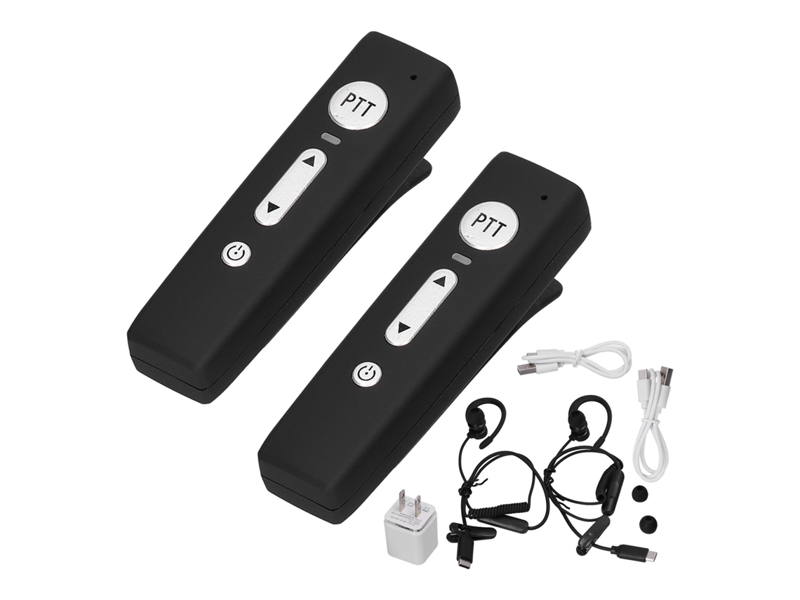 Radios Walkie-talkie Bluetooth 5.0 Con Auriculares Inalámbricos Ligeros, Enchufe Estadounidense, 100-240 V.