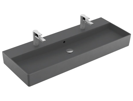 Lavabo mural Villeroy &amp, Boch Memento 2.0, 1200 x 470 mm, , con rebosadero, pulido, 4A22CK