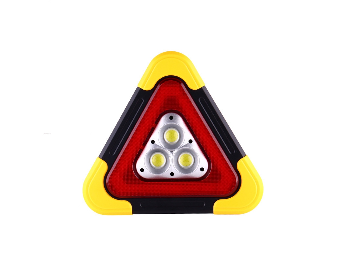 Kit Carro Triângulo Emergência Luz Led 270x40 Mm