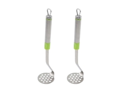 Juego de 2 prensas de ajo de acero inoxidable para patatas y albóndigas, utensilio de cocina multifuncional para ablandar carnes. Rosewell