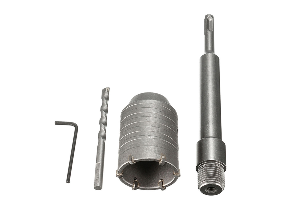 Broca De Sierra De Agujeros Sds Plus Para Concreto Cemento Piedra 50mm Varilla 200mm Acero De Alta Velocidad Carburo