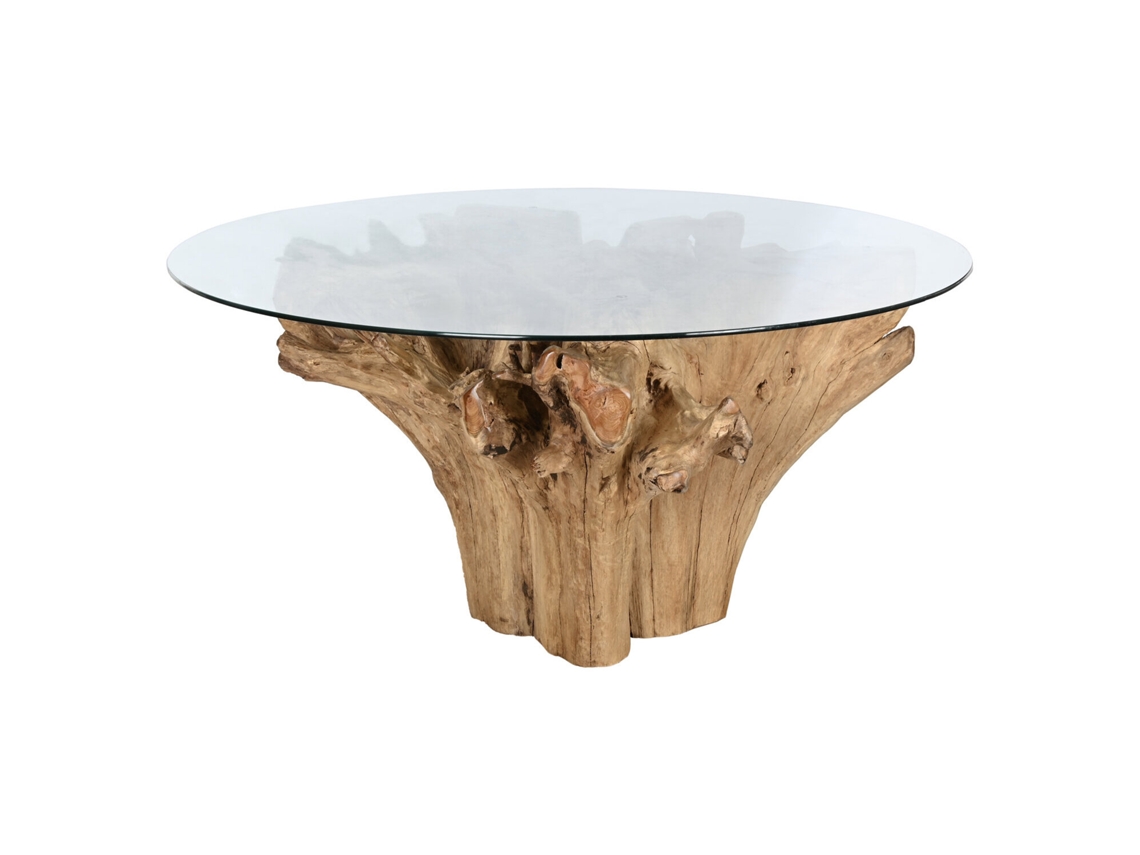 Mesa de comedor de raíz de teca, 160x160x76cm ALEXANDRA HOUSE LIVING