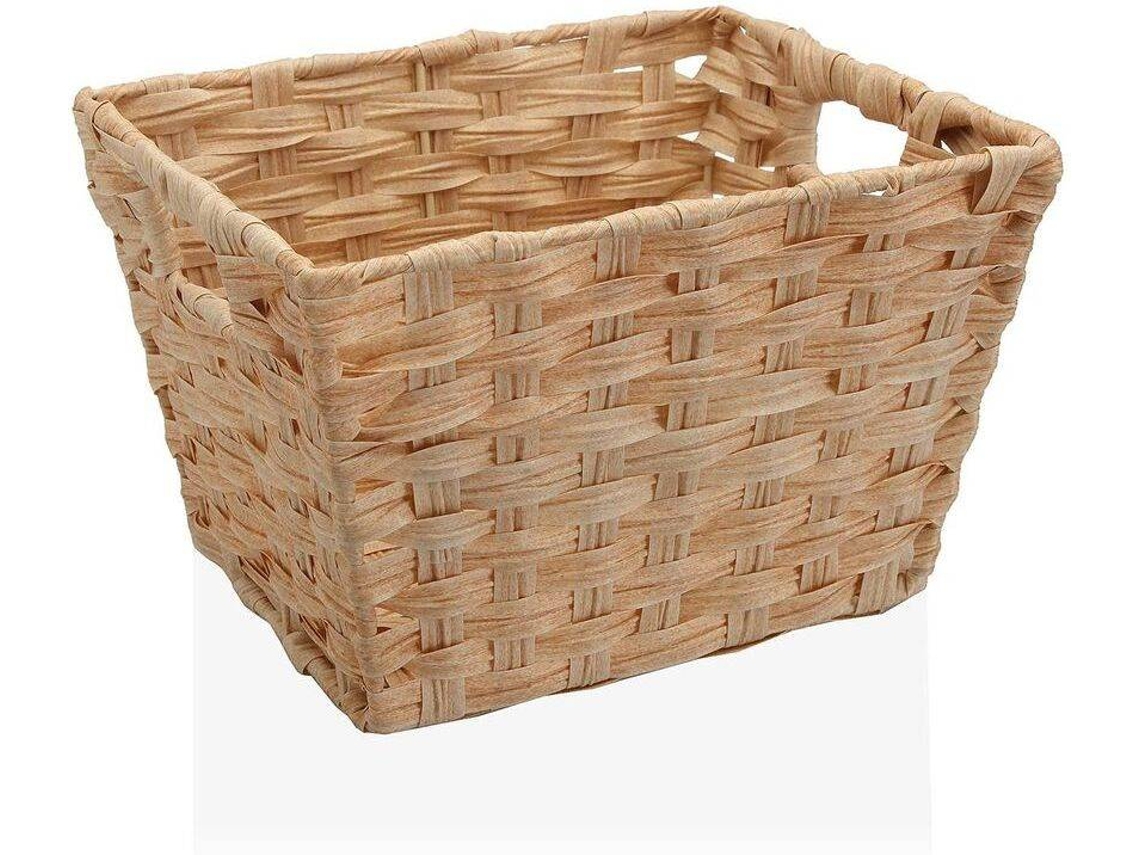 Cesta BIGBUY HOME (Beige - Polietileno - 24 x 19 x 29 cm) )