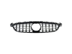 Parrilla delantera, estilo GTR, compatible con modelos específicos 2014-2018, Negro brillante OEM.