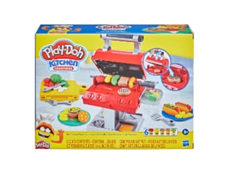 Blocs de Construcción PLAY-DOH Set Súper Barbacoa (Edad Mínima: 3 Años - 8,1 x 27,9 x 21,6 cm)