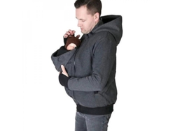 Chaqueta Multifuncional 3 En 1 Para Papá Canguro Con Panel Desmontable Para Bebé Otoño Invierno Primavera Tallas M-2xl