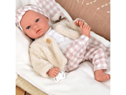 Muñeca Elegance Rosa A Cuadros Con Cojín 40 Cm Arias 60824