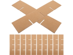 20 Separadores Cartón Cajas Mudanza 335x335x80 Rejillas Compartimentos 82x82x80 Protección Embalaje Vajilla