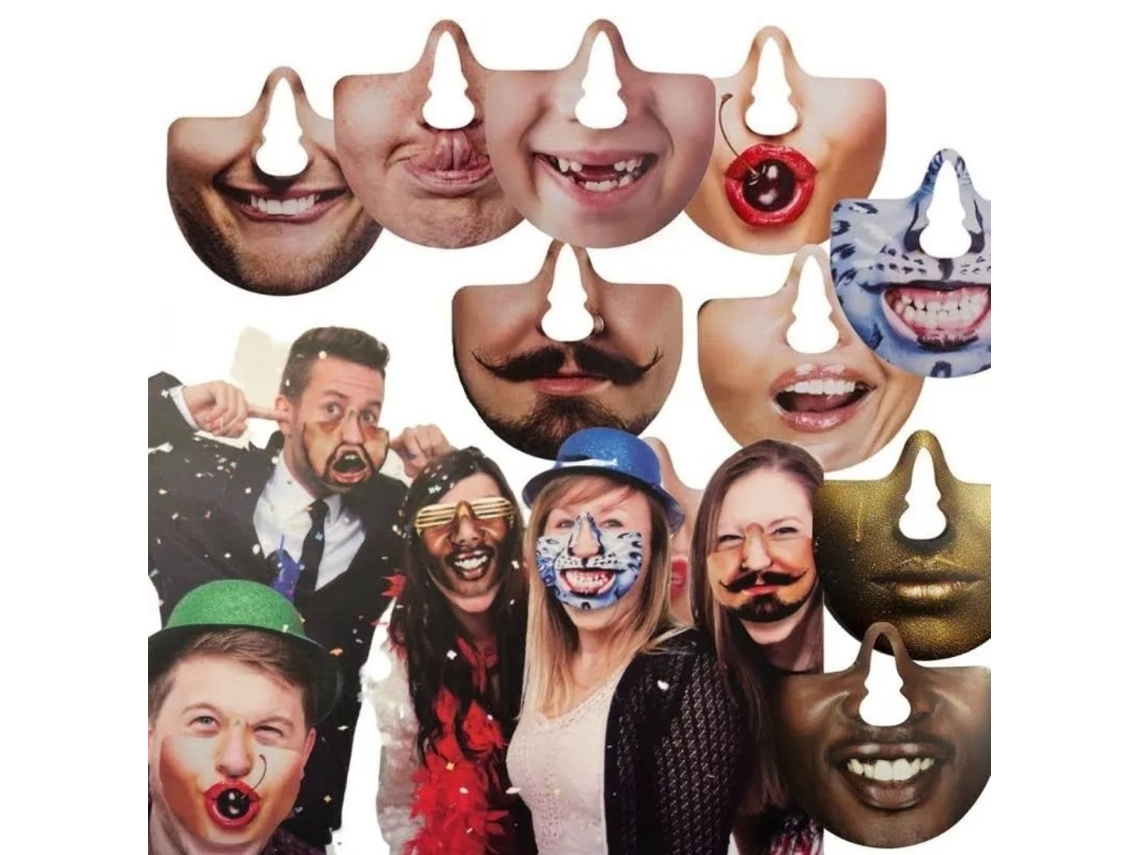 Set de 15 divertidas mascarillas nasales Out Of The Blue